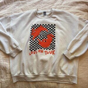 Women's White and Cream Sweatshirt